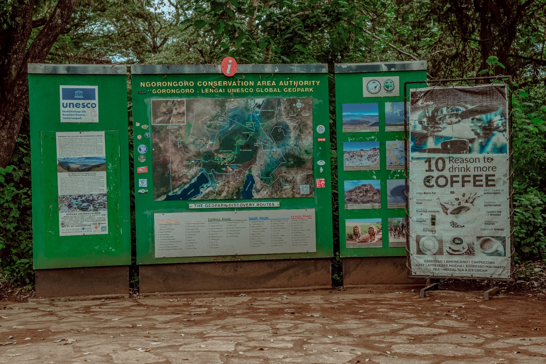 Ngorongoro Conservation Area signs