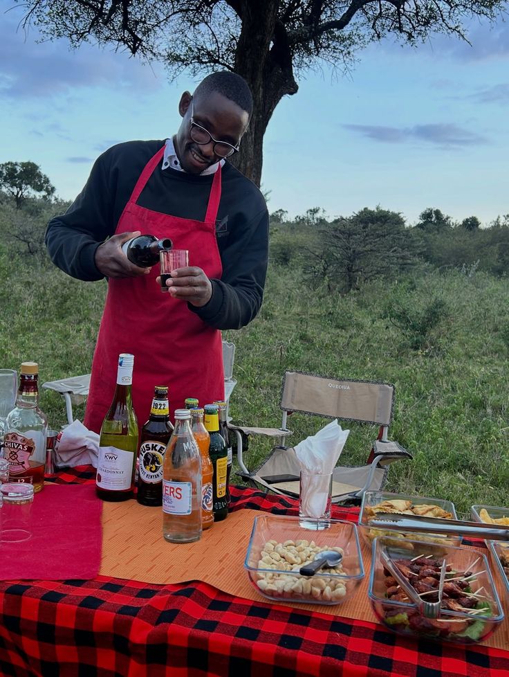 Bush bar at dusk