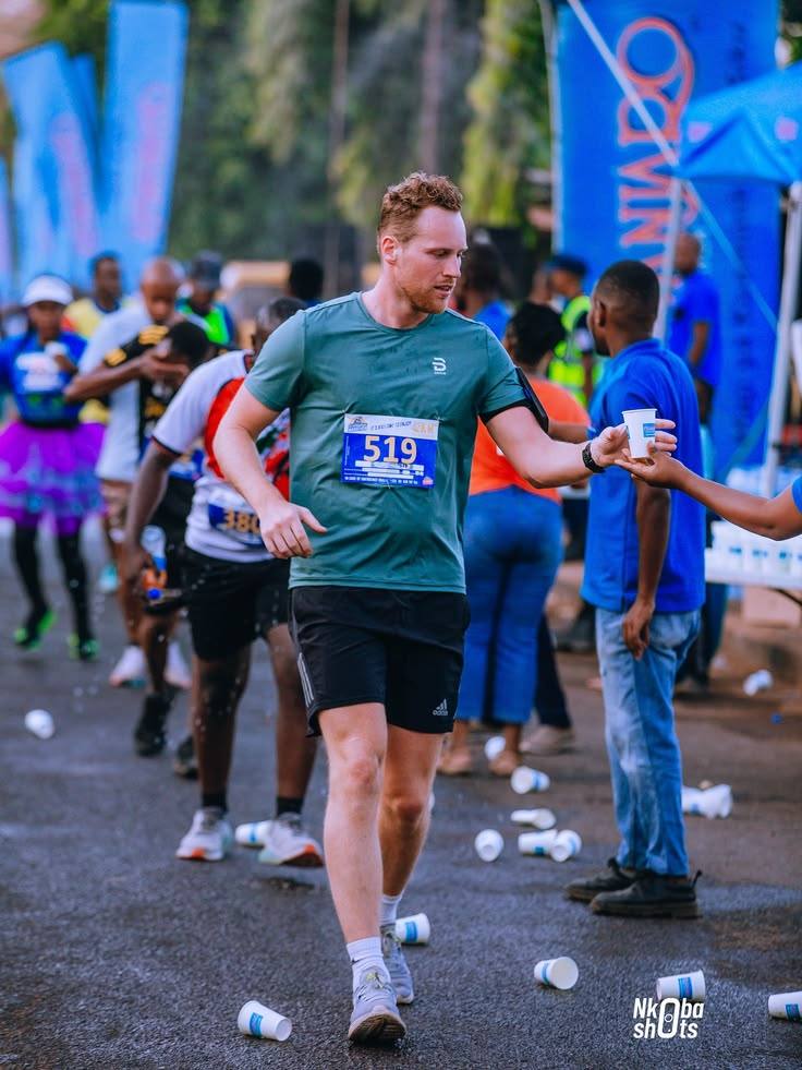 Runner at the Kilimanjaro Marathon