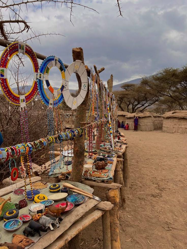Maasai village beadwork