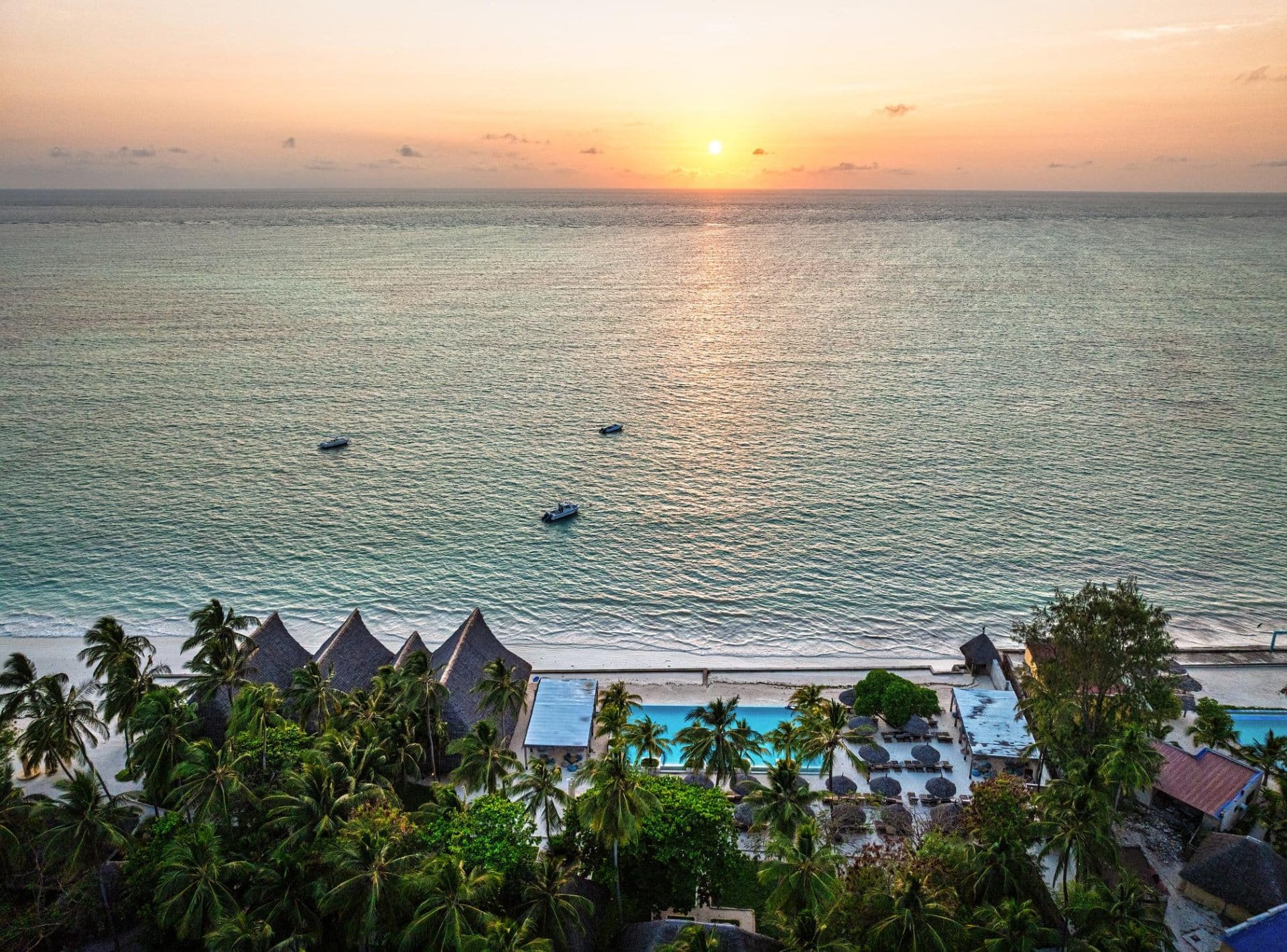 Zanzibar coast at sunset